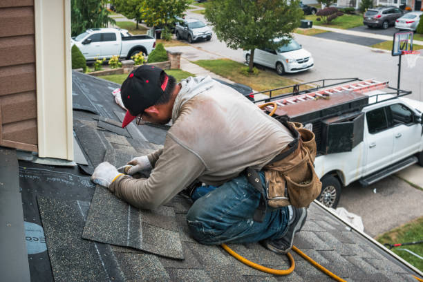 Professional Roof Replacement technician working in Philo, OH